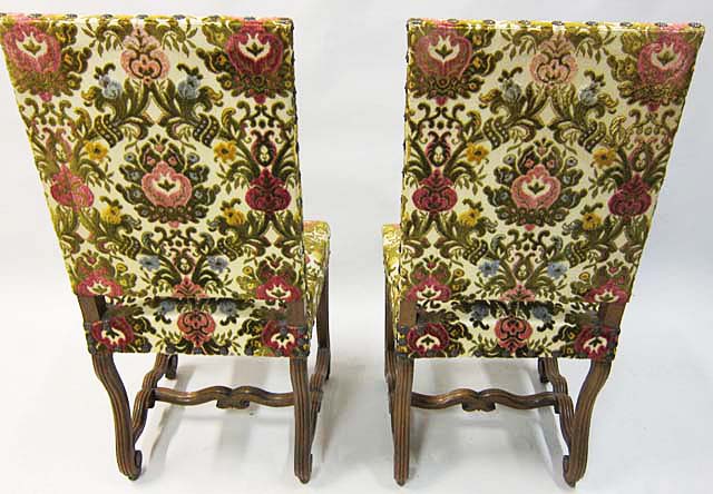 3212-back of upholstered antique dining chairs