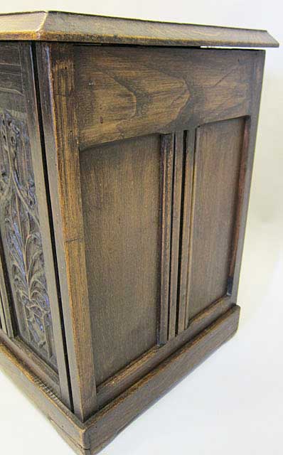 side of gothic style chest