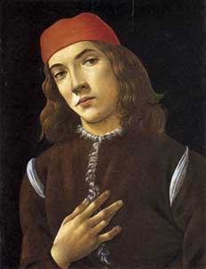 Botticelli portrait of young man