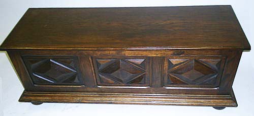 french antique chest diamond pattern