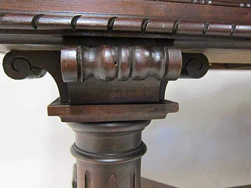 4188-column capital italian antique dining table