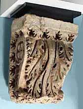 roman corbel with acanthus design