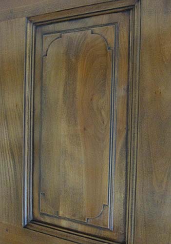 1017-door panel of walnut armoire
