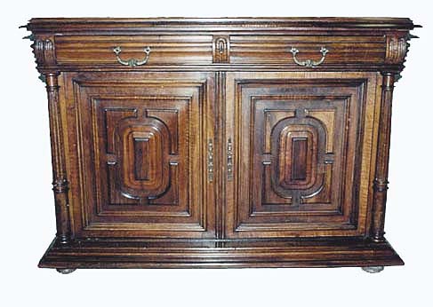 french antique buffet walnut