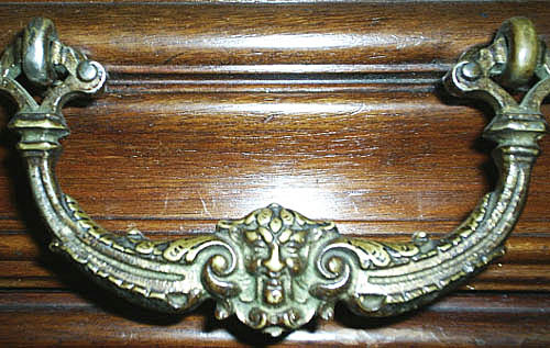 1024-french antique drawer pull ornate