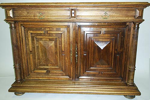 french antique buffet cabinet in walnut