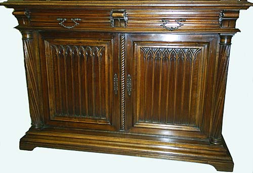 base of antique cabinet