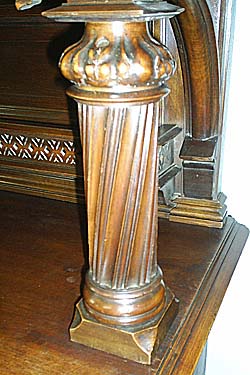 4107-column antique gothic cabinet