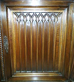 4107-arches antique gothic cabinet