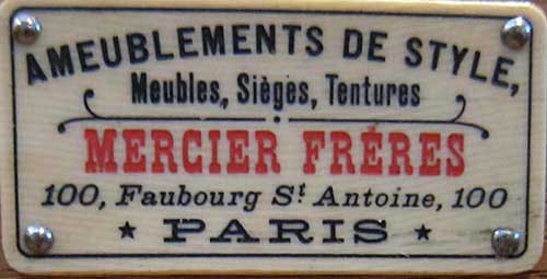 4107-label from craftsman mercier freres