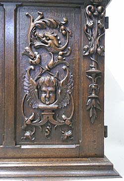 4157-door panel with putto and dolphin