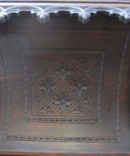 5112a-interior of canopy on gothic cabinet