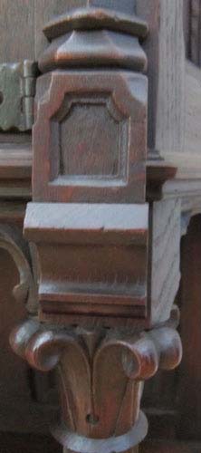 5112a-column capital on gothic cabinet