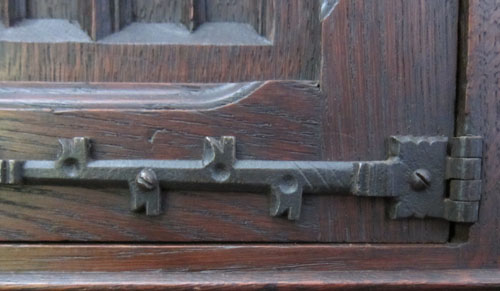 5112a-strap hinge on gothic cabinet