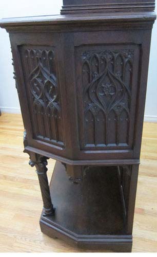 5112a-side view of gothic cabinet