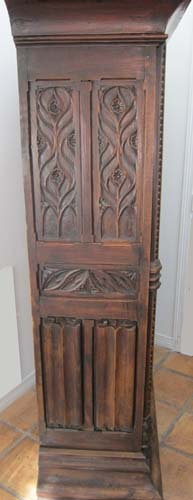 5125-upper side of antique armoire in chestnut