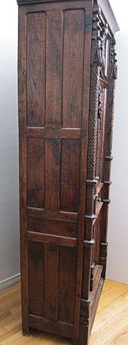 5179-side view of gothic armoire