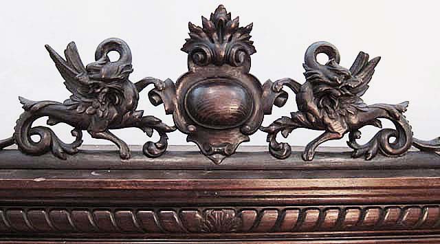 5183a-ornament atop french antique cabinet
