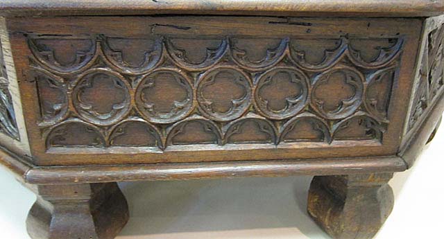 5185-fenestrage at base of gothic cabinet