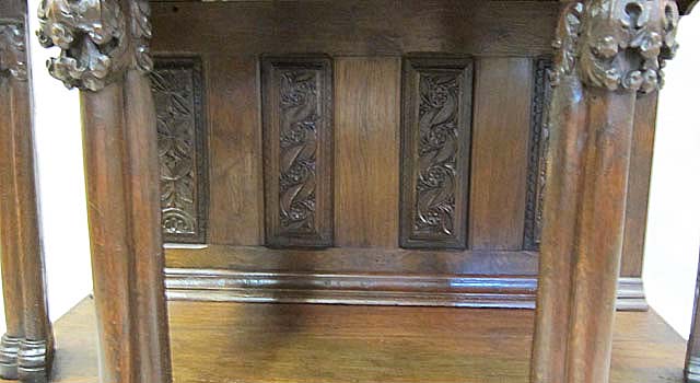 5185-base of gothic cabinet