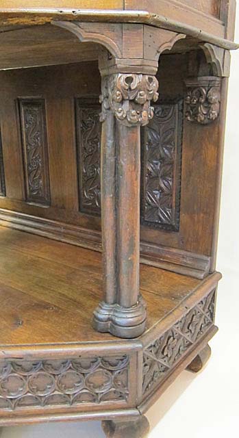 5185-column at base of gothic cabinet