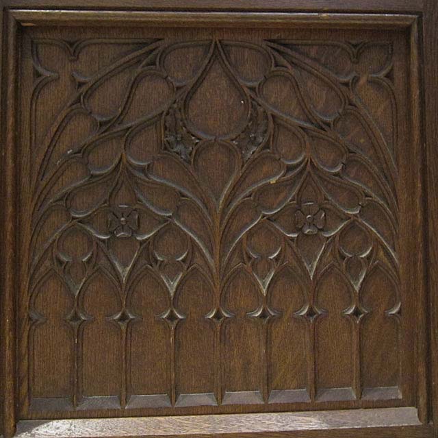5193-gothic tracery on lower armoire