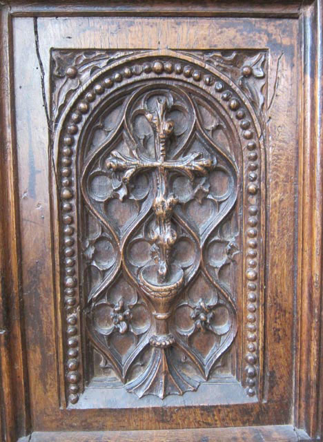 French Antique Gothic Dressoir Intricately Carved-5203-M. Markley Antiques