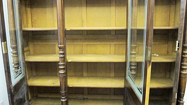 interior of bookcase