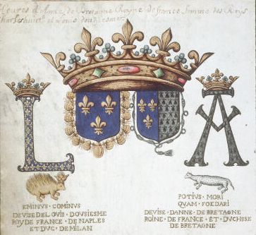 armes de Louis XII et Anne de Bretagne