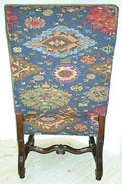 3222a-back of chair with ralph lauren fabric