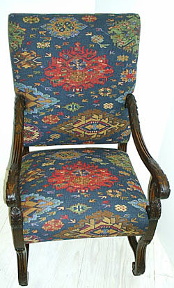 3222a-louis xiv chair lauren fabric