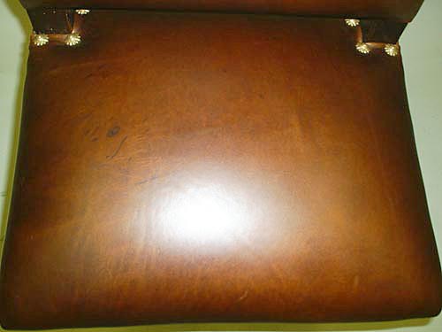 3312-seat of leather dining chair