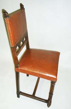 4107-angle view of gothic dining chair
