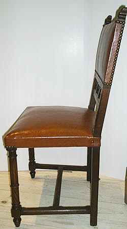 4107-side view of gothic dining chair
