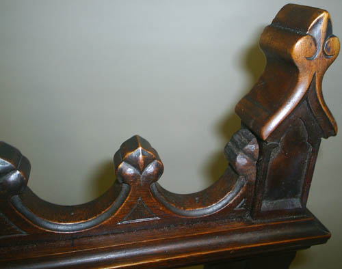 4110-detail of top of gothic dining chair