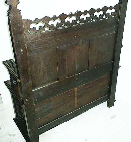 4121-back of gothic bench
