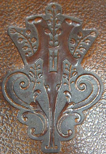 4124-detail of monogram leather