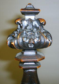 4126-flamboyant finial on armchair