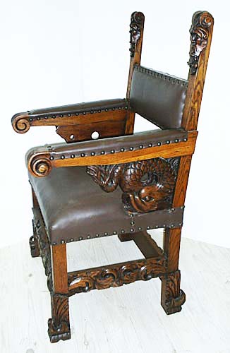 4127-side view of antique chair