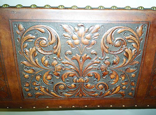 4130-tooled leather arabesque