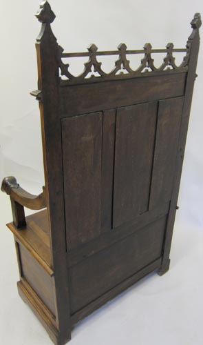 4173-back of gothic bench