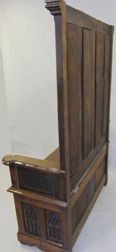 4183-back view gothic bench