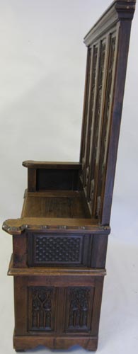4183-side view gothic bench