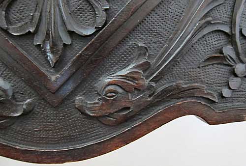 4187-savonarola chair dolphin detail