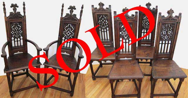 flamboyant gothic dining chairs