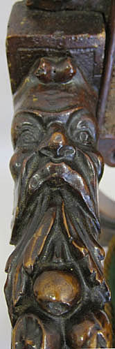 4193-carved detail of armrest