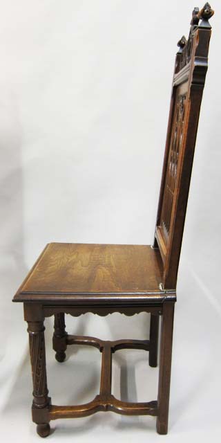 5116-side view gothic dining chair
