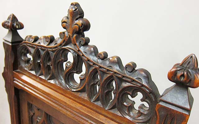 5116-side view gothic dining chair top