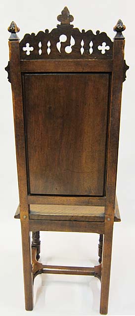 5116-rear view gothic dining chair