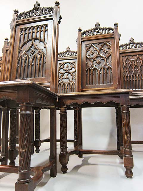 5116-bases of gothic dining chairs